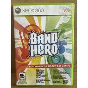 Band Hero (Microsoft Xbox 360, 2009) Complete In Box CIB Not For Resale
